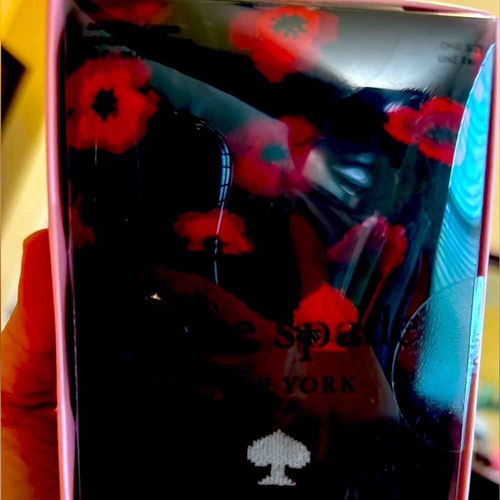 Kate Spade Poppies & Logo 3-Pack Boxed Socks NWT